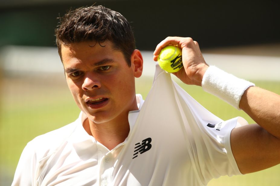 Raonic was coming under intense pressure on his own serve but held under a barrage of pressure to take a 5-4 lead in the second set.