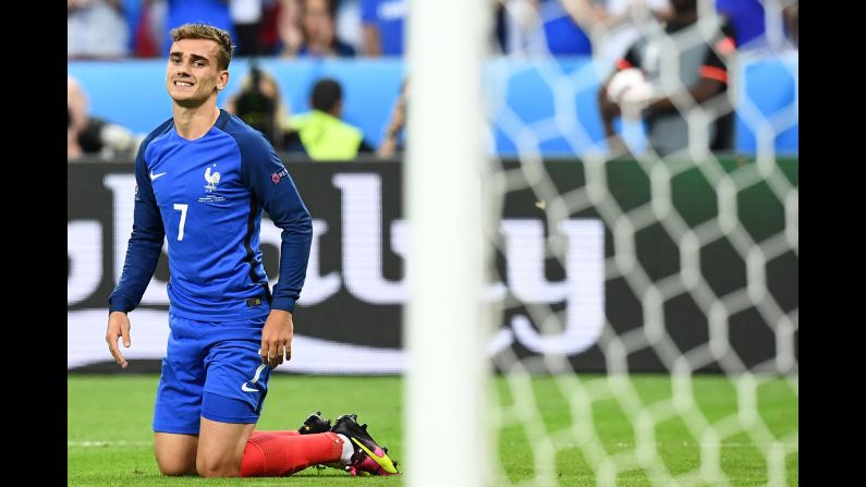 Antoine Griezmann, the tournament's top scorer with six goals, wasted a glorious opportunity to win it for France with the scores level at 0-0.