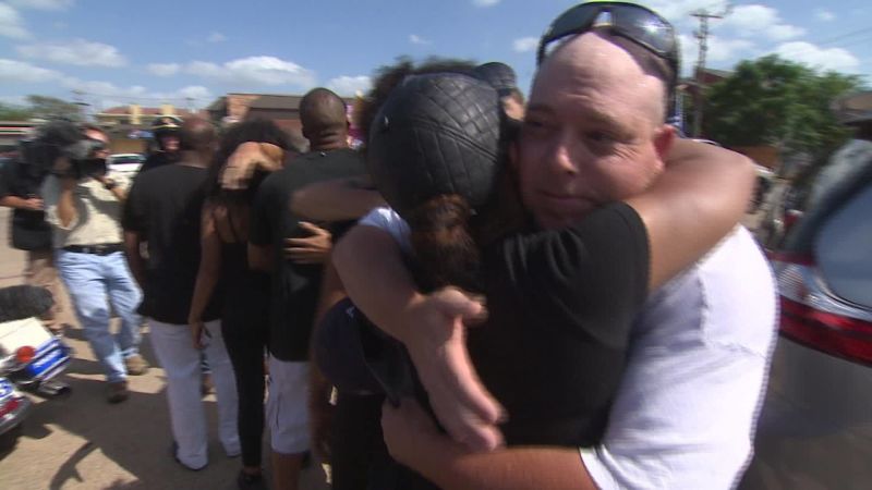 Opposing Protesters Meet In Dallas CNN   160711092150 One Dallas Protesters Come Together Nccorig 00000506 