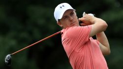 AKRON, OH - JULY 01:  Jordan Spieth hits off the third tee during the second round of the World Golf Championships - Bridgestone Invitational at Firestone Country Club South Course on July 1, 2016 in Akron, Ohio.  (Photo by Sam Greenwood/Getty Images)
