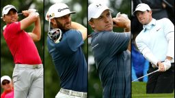 The world's top-four golfers (left to right); Jason Day, Dustin Johnson, Jordan Speith and Rory McIlroy have all pulled out of the Rio Olympics golf tournament due to fears over the zika virus. 