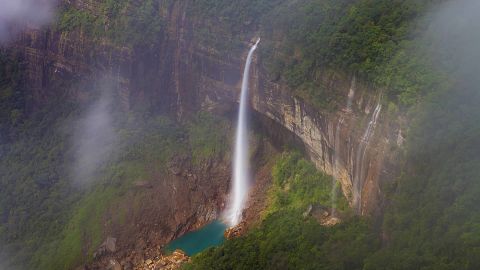 One of the most photogenic spots in the area is Nohkalikai Falls -- the highest waterfall in India at 1,115 feet tall.