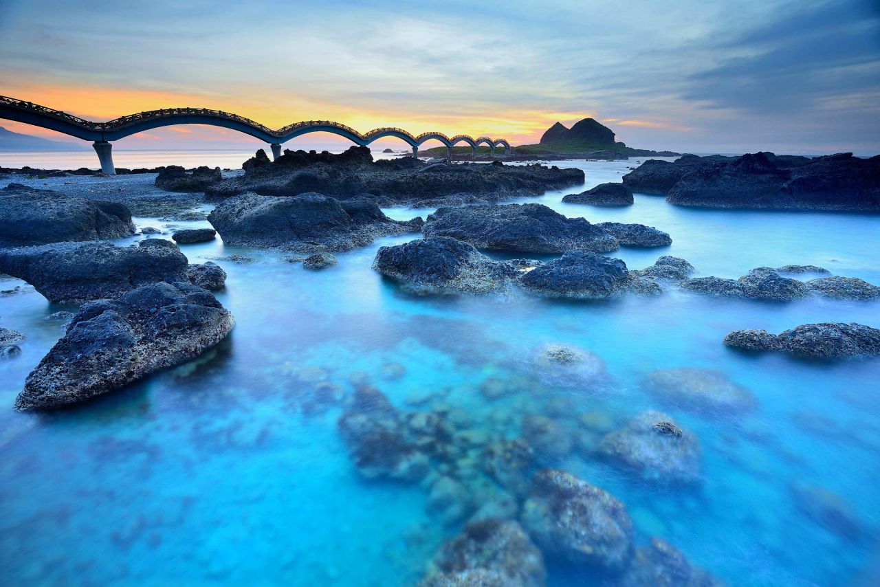 The footbridge which connects small, uninhabited Sanxiantai Island to Taitung is celebrated for its eight looping arches. This coastal county is in Lonely Planet's list of top destinations in Asia to visit in 2016. Click through the rest of the gallery to see the top ten. 