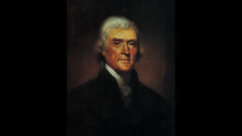 Primary author of the Declaration of Independence, Jefferson became the second vice president in 1796 after he lost the Electoral College vote to John Adams by the slimmest of margins (71-68). During Adams' Federalist administration, Jefferson and James Madison tried to rally opposition, especially to the Alien and Sedition Acts. Jefferson was elected President in 1800, when this portrait was made by Rembrandt Peale, and he later founded the University of Virginia.