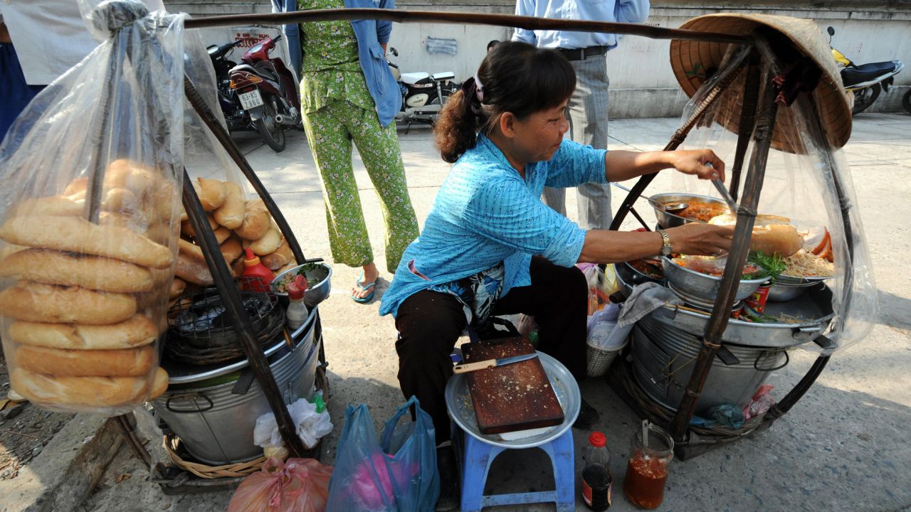 Some of the best banh mi sandwiches, one of Vietnam's most loved exports, can be found on the sidewalk in Ho Chi Minh City.