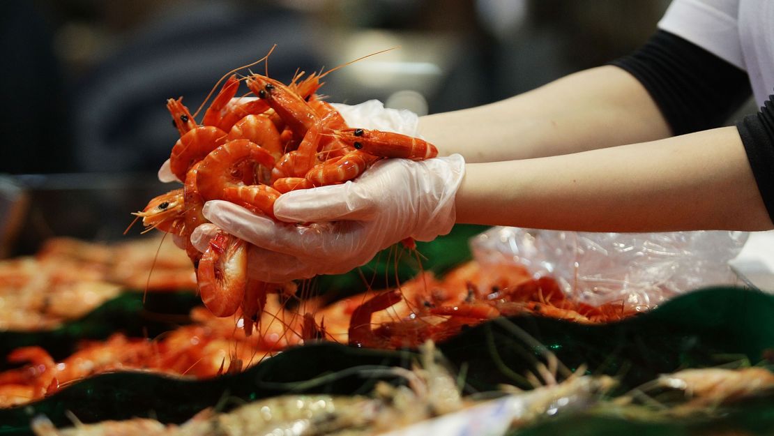 Prawns galore.