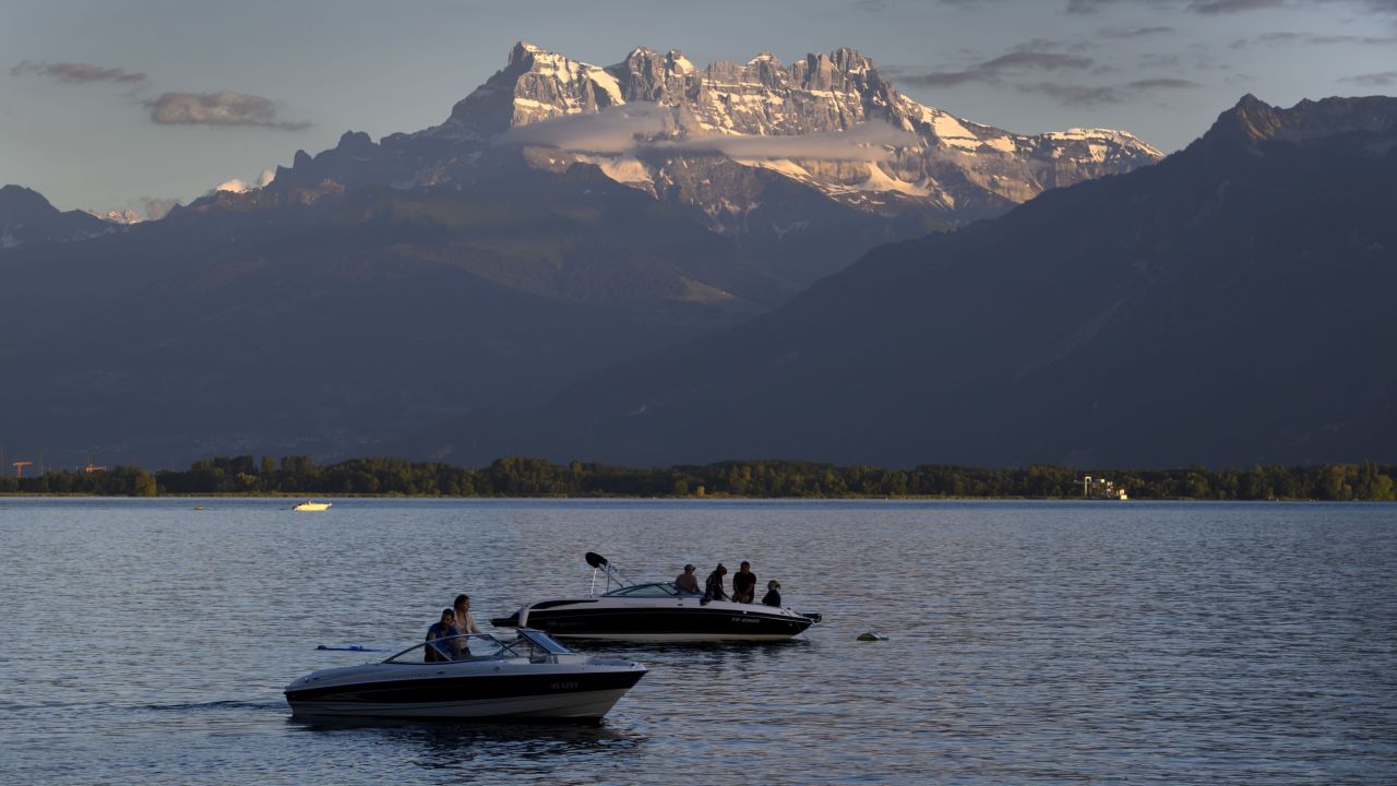 Montreux, whose annual jazz festival finished on July 16, is a Swiss resort town on the edge of Lake Geneva. It's within easy access of the Dents du Midi (pictured), a mountain in the Chablais Alps with seven summits.