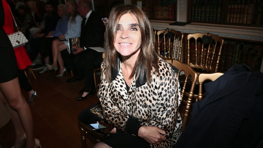 WOODSTOCK, ENGLAND - MAY 31:  Carine Roitfeld attends the Dior Cruise Collection show 2017 at Blenheim Palace on May 31, 2016 in Woodstock, England.  (Photo by Victor Boyko/Getty Images for Dior)