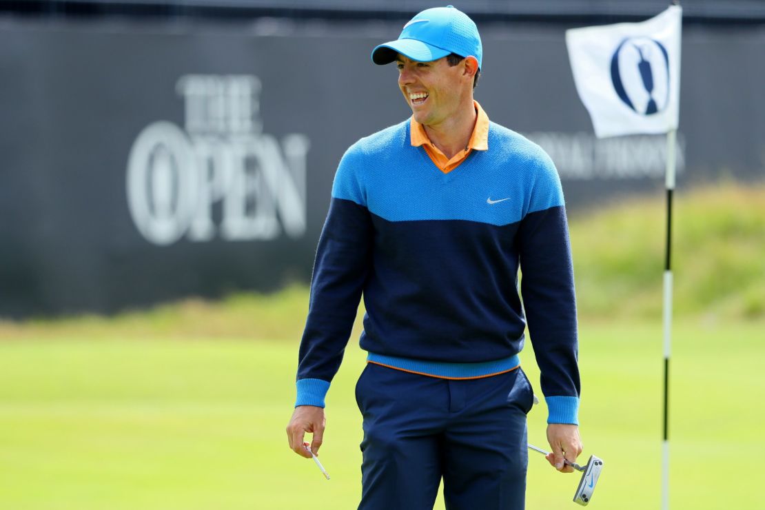 McIlroy missed the 2015 Open with an ankle injury from a soccer kickabout.