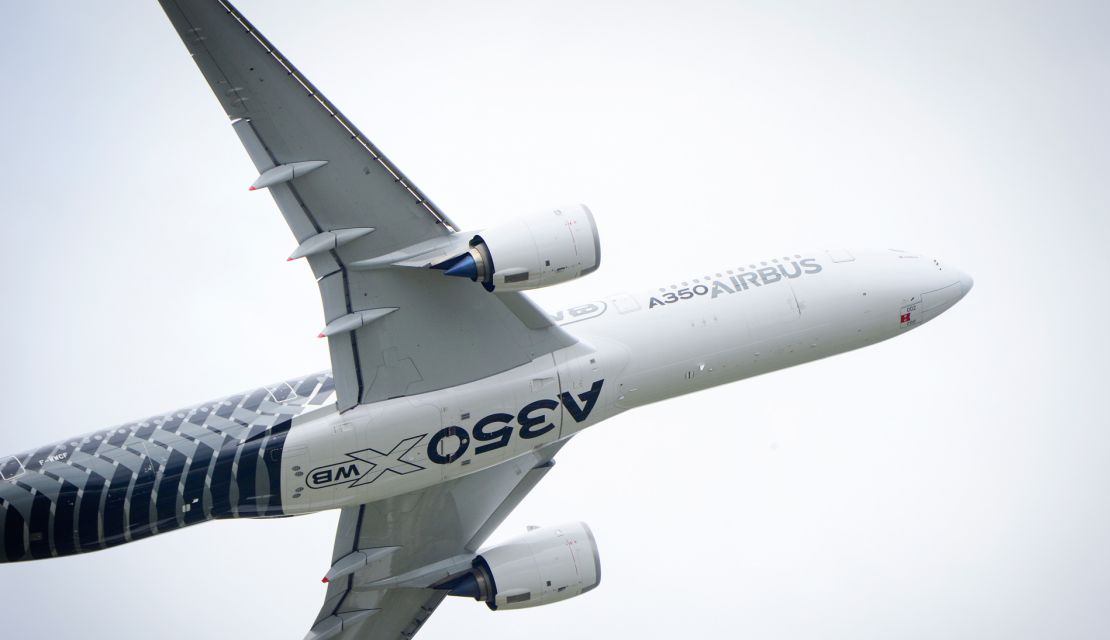 In action: Airbus's next-gen A350 XWB.