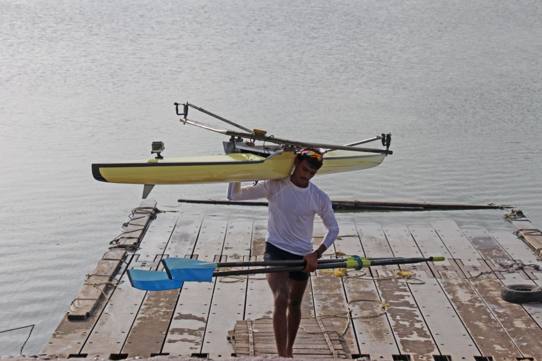 Bhokanal started rowing in the army, he will represent India at this year's Olympics
