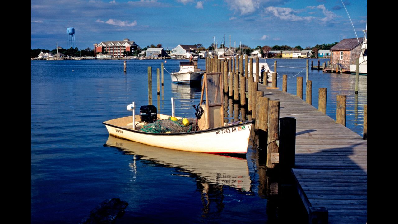 These towns along the United States' national seashores and lakeshores have their own unique appeal. Ocracoke Village hugs the southern end of Cape Hatteras National Seashore on North Carolina's Ocracoke Island. 