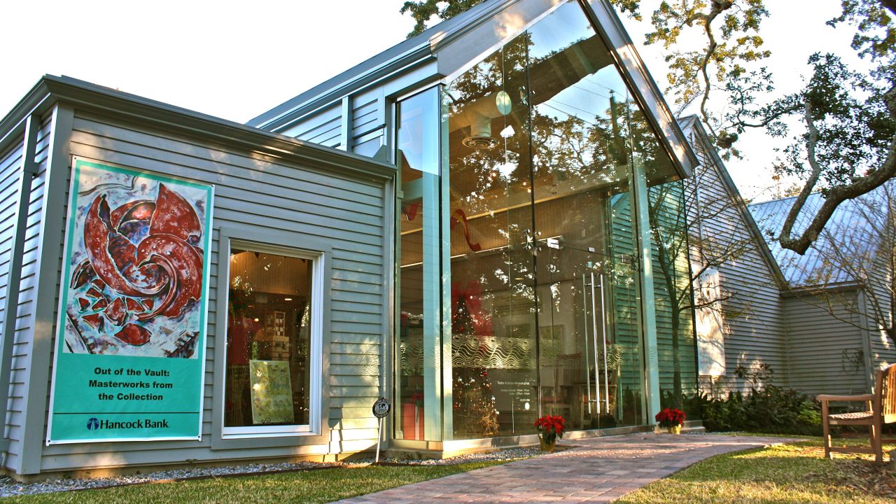 The Walter Anderson Museum of Art's permanent collection features work by the Anderson brothers.