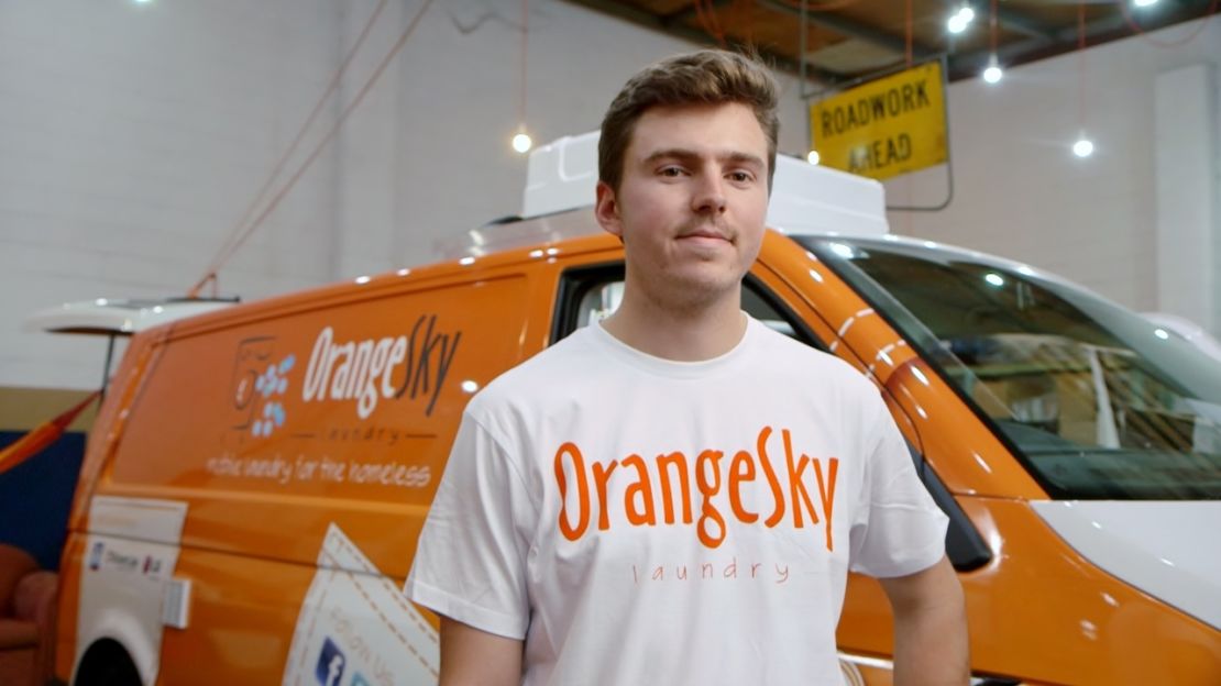 'We're able to restore respect,' says Orange Sky Laundry co-founder Nicholas Marchesi.