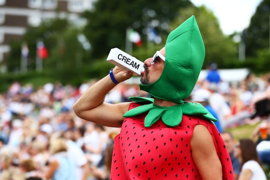 The new additions to the 20,000 strong collection also include one more unusual number -- the costume worn by "Strawberry Man" to this year's Wimbledon tournament.