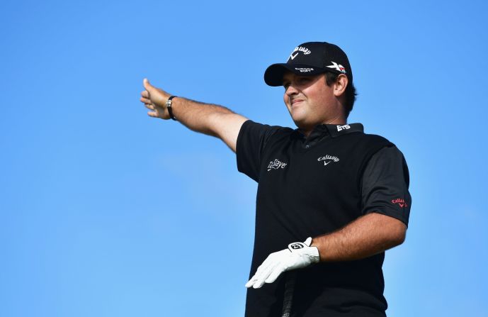 Mickelson was ahead of fellow American Patrick Reed (pictured), who led for much of the morning on the Scottish coast  with a 66 that was matched by Germany's former world No. 1 Martin Kaymer.