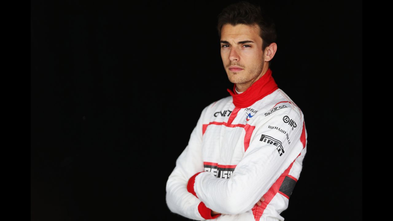 French driver Jules Bianchi poses for a photograph during Formula One winter testing at the Bahrain International Circuit on February 28, 2014. The world of F1 was shaken by the death of the popular driver on July 17, 2015, after he suffered a serious head injury during a crash nine months earlier at the Japanese Grand Prix on October 5, 2014.