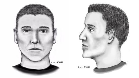 Police have released two new composite images of the suspect.