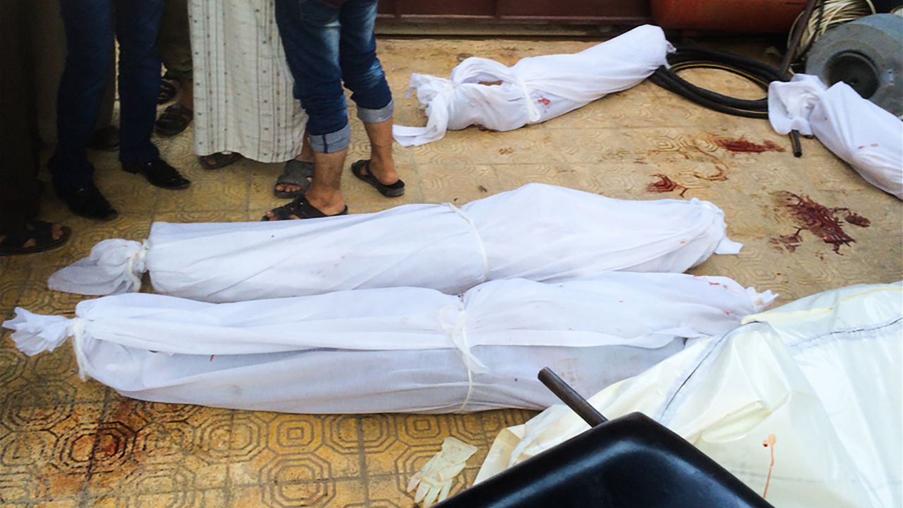 There is no morgue, so bodies are wrapped in shrouds and left until they can be taken for burial.