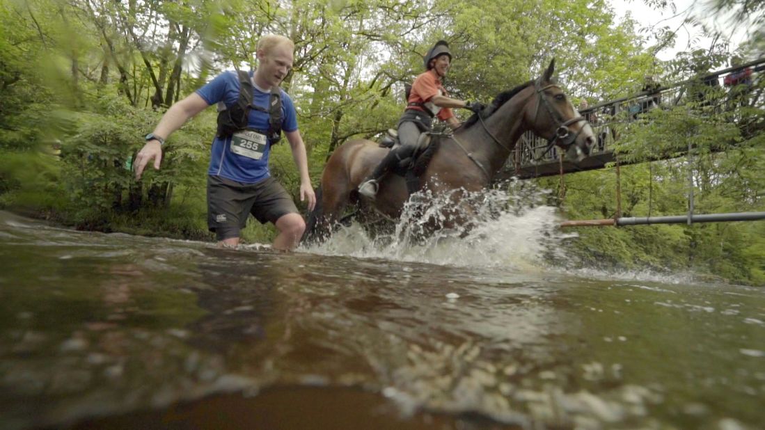 Between the small boulders, steep incline, uncleared river crossings, and of course, horses being ridden very close, it's a wonder the race hasn't had injuries more extensive than the rare twisted ankle.