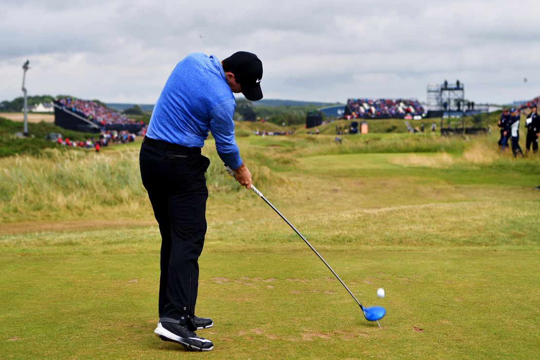 Rory McIlroy carded a level-par 71 on day two.