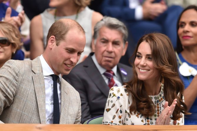 Prince William and his wife, Kate Middleton, are both regulars at Wimbledon and were in the Royal Box to watch Andy Murray win the title for a second time. 
