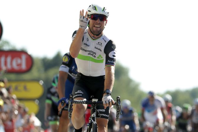Mark Cavendish, though not in contention for the yellow jersey, will be looking to write some history of his own. The British sprint specialist needs just five more Tour de France stage wins to become the most successful stage-winner of all time. Currently on 30 stage wins -- trailing Eddy Merckx's record of 34 -- Cavendish faces an uphill battle, as he only returned to training six weeks ago after contracting the Epstein-Barr virus.