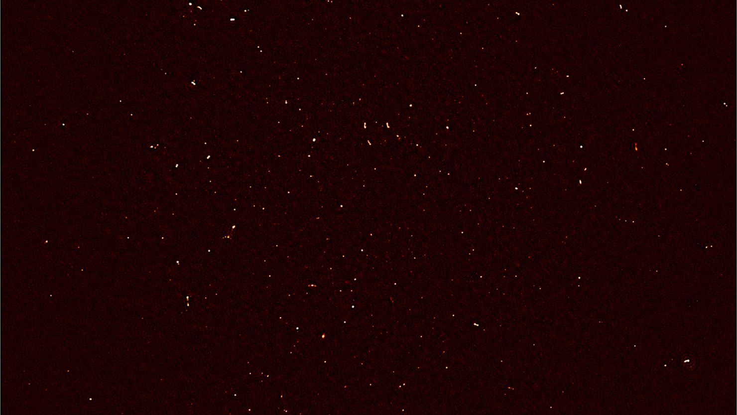 First image released by the MeerKAT radio telescope showing hundreds of previously undetected galaxies.