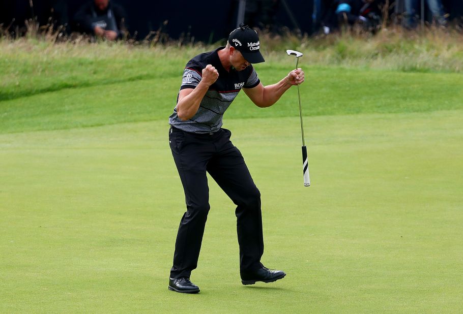 Stenson triumphed after holing a birdie putt on the final hole to set a new British Open scoring record of 20-under-par, beating the previous record set by Tiger Woods in 2000. 