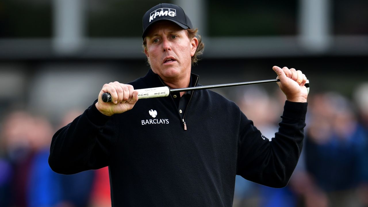 Mickelson's missed eagle putt on 16 was his last chance to catch Stenson.