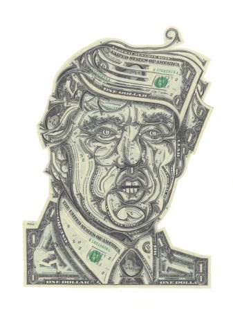 Brooklyn-based artist <a href="http://markwagnerinc.com" target="_blank" target="_blank">Mark Wagner</a> makes collages out of currency, meticulously handcrafting U.S. dollar bills into presidents, landmarks and fantastical scenery.
