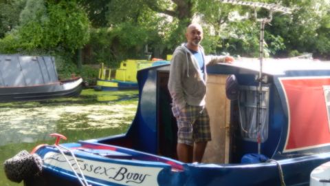 David Akinsanya aboard the "Golden Buoy"