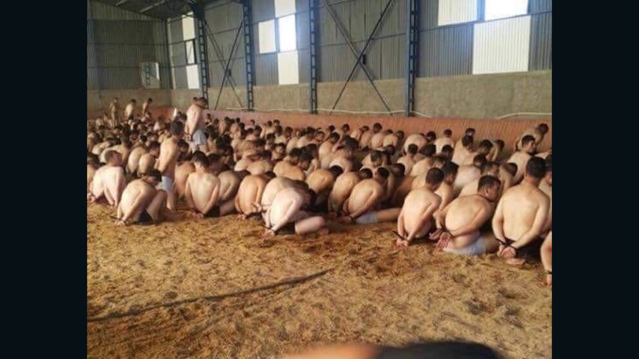 At a mass detention in Ankara, dozens of detainees were forced to kneel partially stripped.