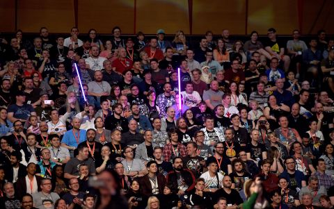 "Star Wars" fans turn out to see the "Rogue One" panel.