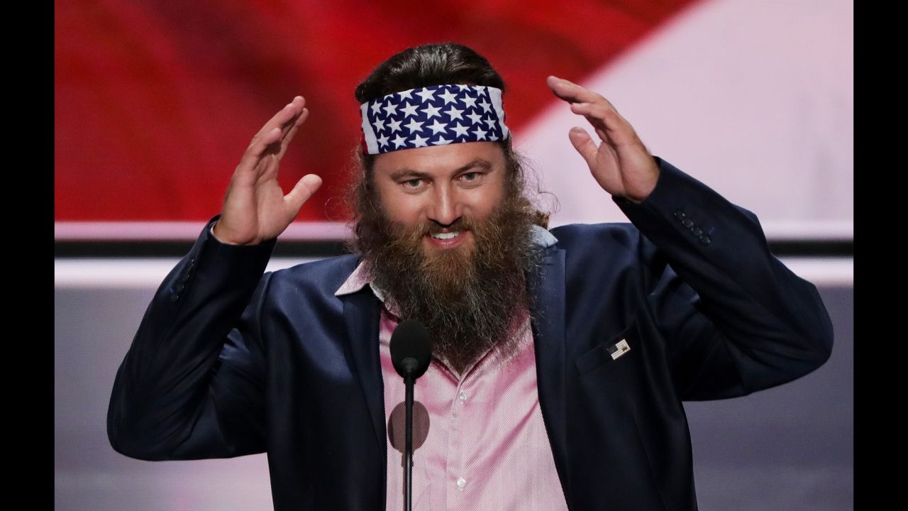 Willie Robertson, star of the hit TV show "Duck Dynasty," promised the crowd that Trump "will have your back."
