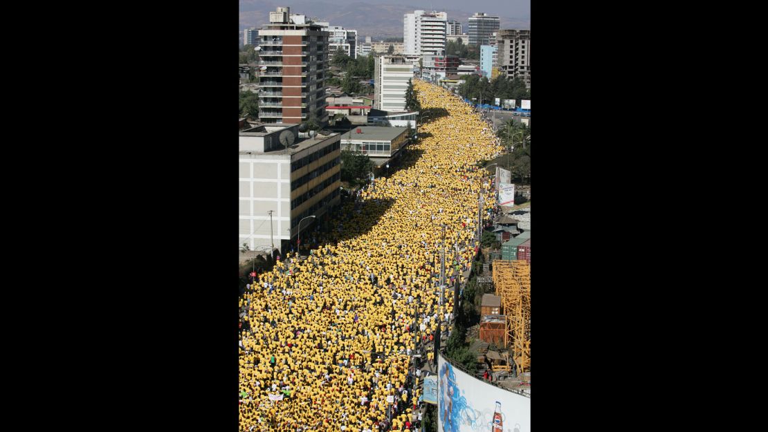 The annual Great Ethiopian Run in Addis Ababa is popular among tourists.