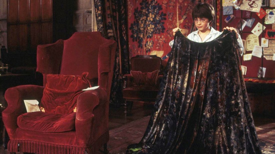 Daniel Radcliffe as Harry Potter in "Harry Potter and the Sorcerer's Stone" had an invisibility cloak. 