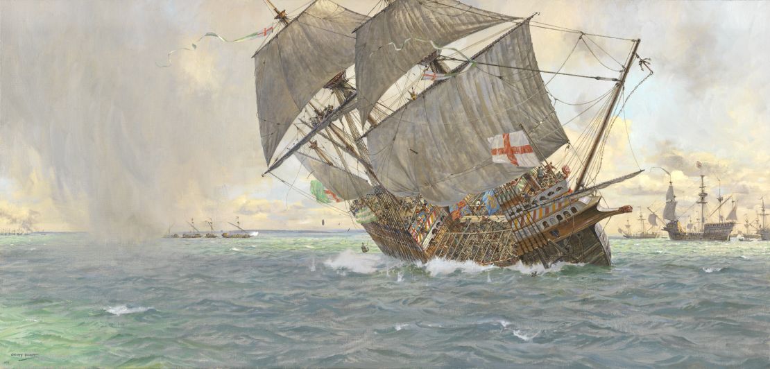 The vessel sank in 1545.
