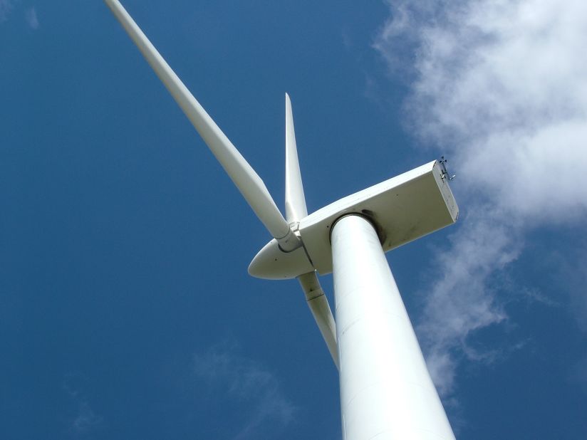 Wind turbines also provide 20% of the community's energy needs. 