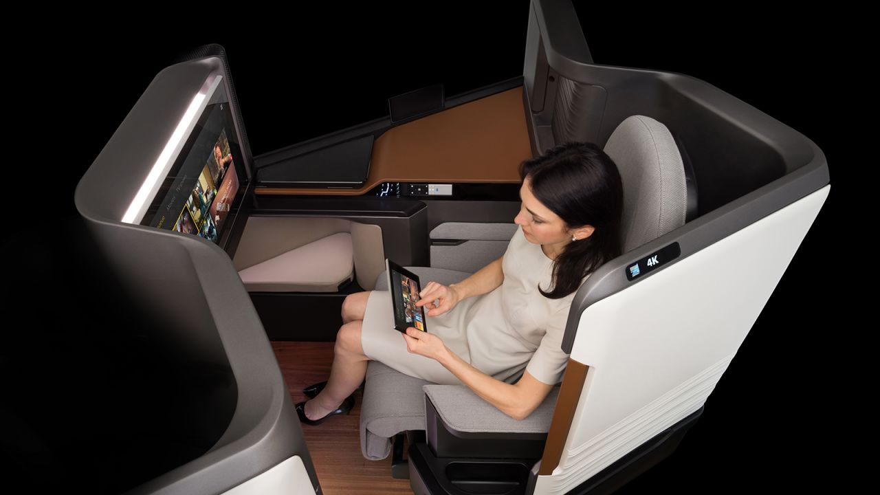Panasonic's Waterfront system  allows passengers to use their mobile devices to control an aircraft's built-in entertainment.