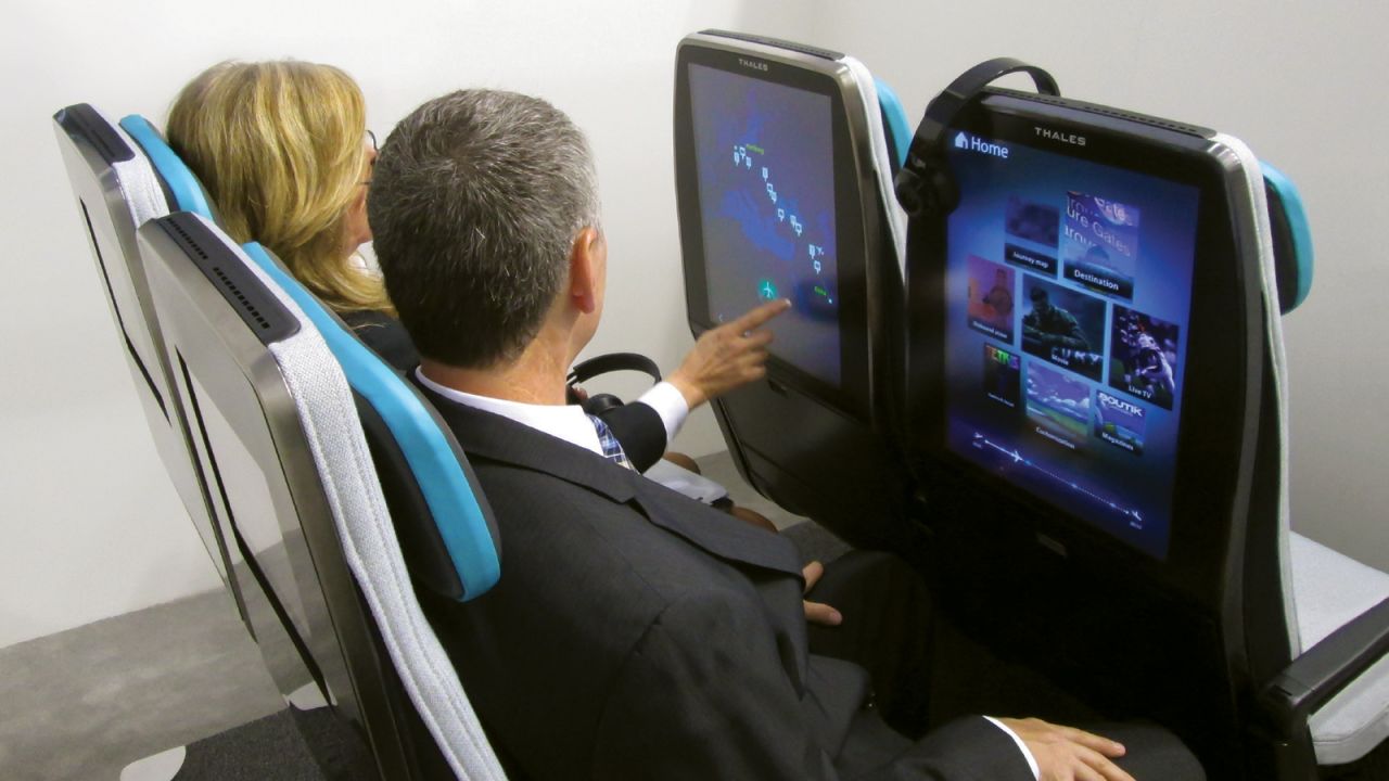 Thales and B/E's Digital Sky seats make use of larger, higher-res screens.