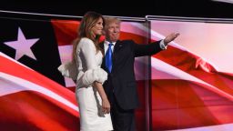 Donald and Melania Trump at the GOP Convention July 18 2016