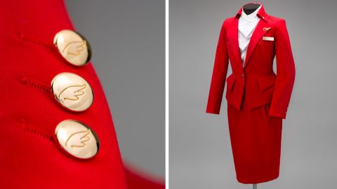Vivienne Westwood brought her aesthetic to Virgin Atlantic with this tailored suit.