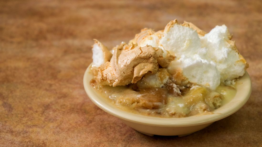 <strong>Banana pudding in Nashville:</strong> Arnold's Country Kitchen, a James Beard Foundation America's Classics Award holder, serves a popular banana pudding with homemade vanilla custard sauce, layered with vanilla wafers and fresh, ripe bananas sliced thin. Oh, and that's all topped by a meringue.