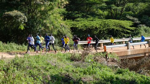 A morning training run in Ngong, Kenya. 