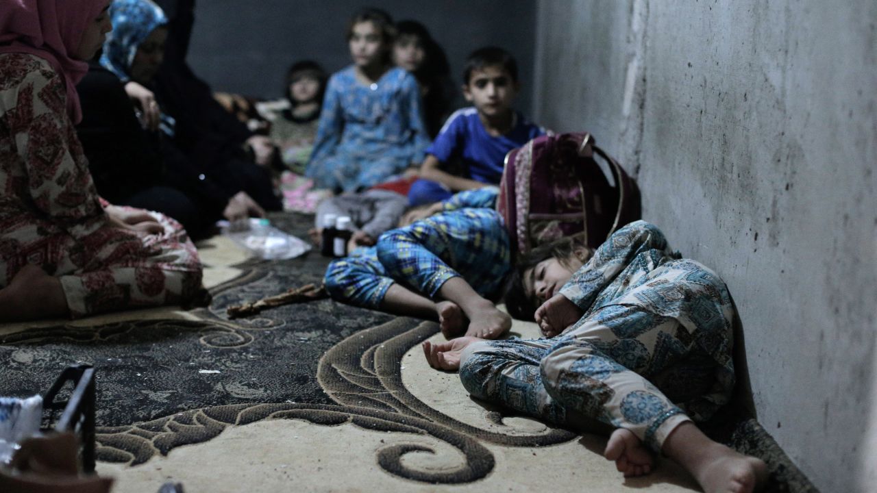 Some of the children who escaped were so dehydrated that they fainted.