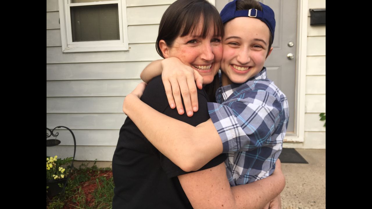 Melissa Whitaker, left, and her son, Ash.