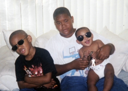 Terrell Bosley with brothers Terrez, left, and Tre. "He was my role model," Tre says of Terrell.