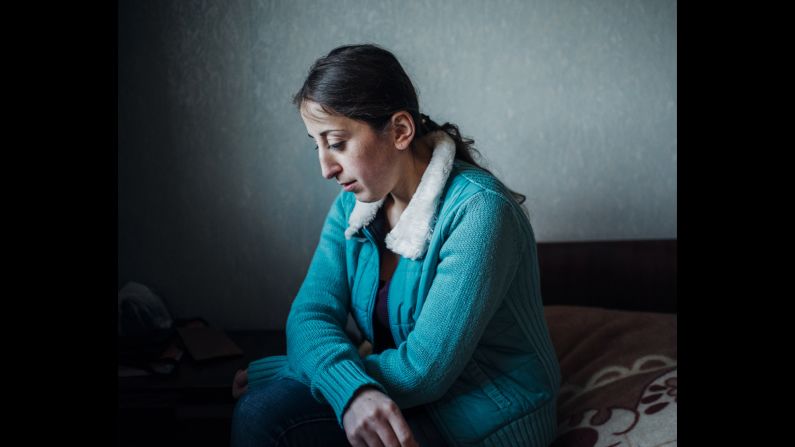 Mariam grew up in Ponichala, a settlement for the blind that was first set up by the Soviets in the 1930s. She lives with her parents, her sister and nephew in a two-room apartment, said photographer Marcel Maffei. She is pursuing her dream to become a classical singer.