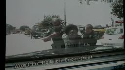 Dashcam video shoes Ms. King being arrested.